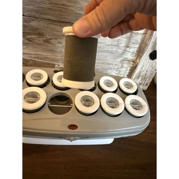 Jilbere Ceramic Tools Porcelain Series Hot Rollers Curlers 11 Clips 1.25" & 1.5" - Picture 4 of 8